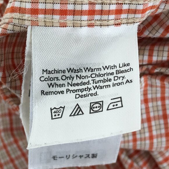 Eddie Bauer 80's 2-Ply Cotton Poplin Shirt Men's Large Short Sleeve Casual Woven - Picture 10 of 10